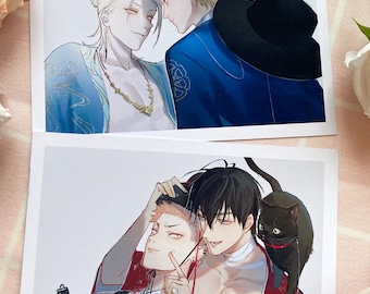 19 days fanart print, fan merch Zhan Zheng Xi, He Tian, Jian Yi, Mo Guan Shan