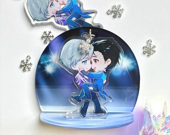 Yuri on ice Victuuri nyckelringar, berlocker, fanmerchandise, klistermärke