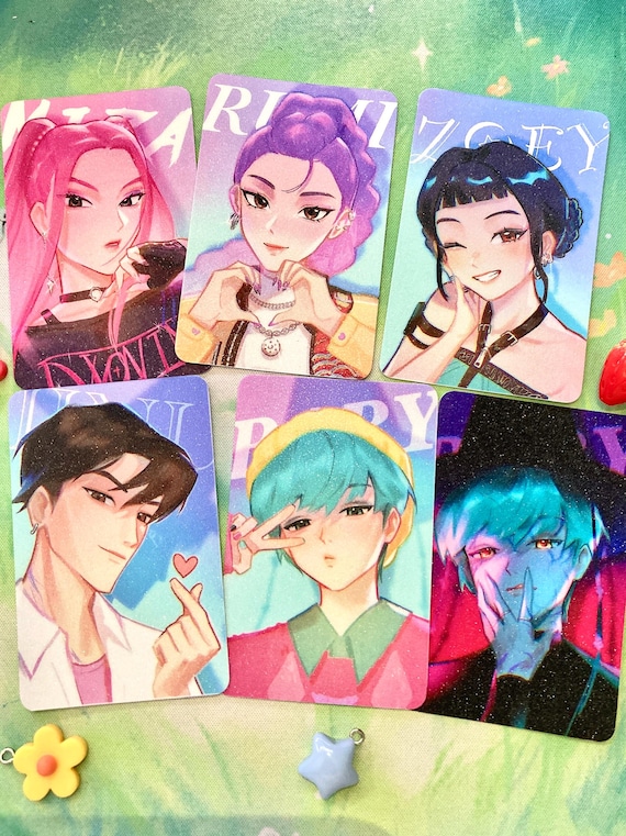 Kpop デーモンハンターフォトカード、ルミ、ミラ、ゾーイ、ハン