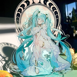 Goddess Miku standee, fanart fanmerch