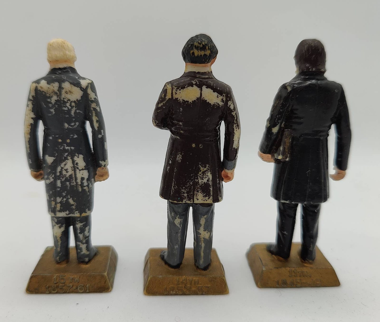 7 Marx President Pedestal Figures, Painted Vintage 60 Mm Etsy