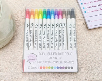 Dual Ended Dot Pens | Dot/Fine Tip | Jessica's Journal