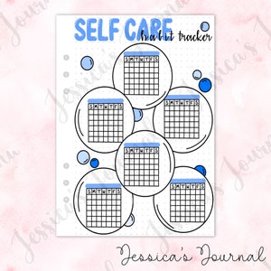 Self Care Habit Tracker | Jessica's Journal Spread