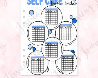 Self Care Habit Tracker | Jessica's Journal Spread