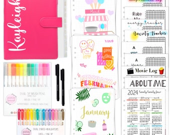 The Ultimate Starter Kit | Yearly Pages | Personalized Journal | Monthly Spreads | Stationery | Self Care Mental Health | Jessica's Journal