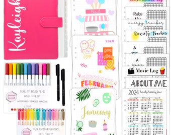The Ultimate Starter Kit | Yearly Pages | Personalized Journal | Monthly Spreads | Stationery | Self Care Mental Health | Jessica's Journal