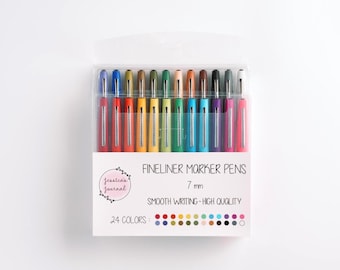 Mr. Pen Penne Fineliner 12 Colori: Punta Fine 0.4 Mm Per Disegno, Diario E Ufficio