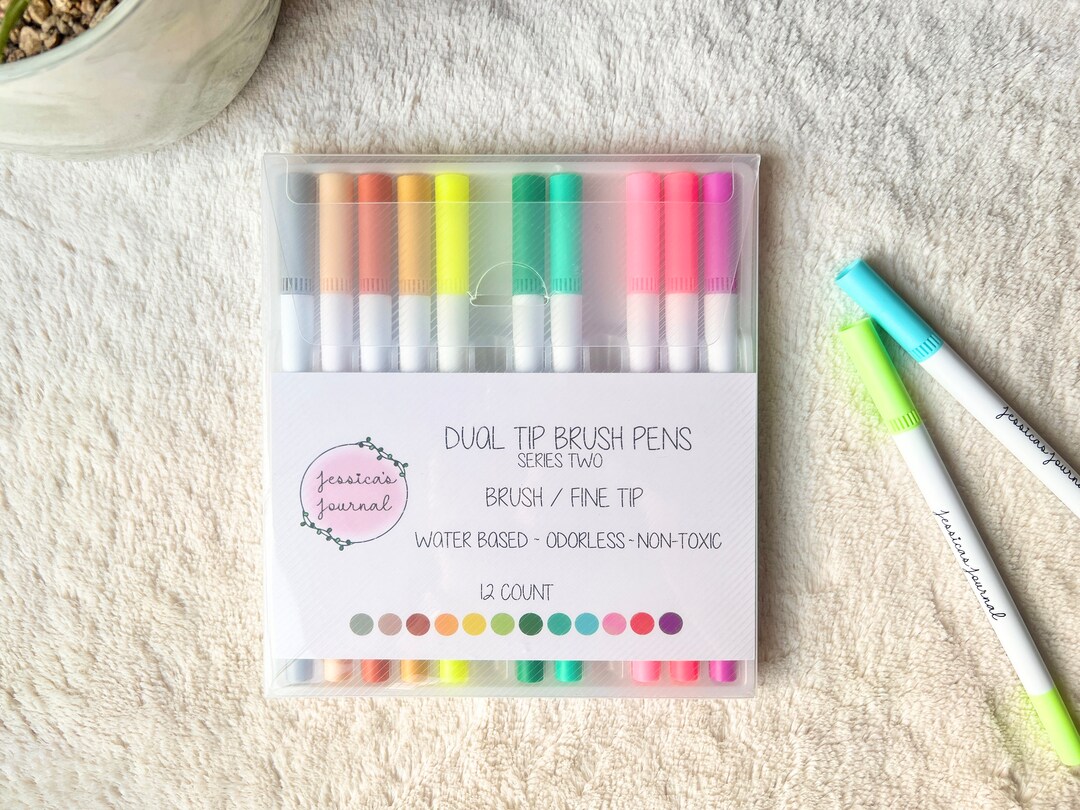 Double Ended Brush Pens Series Two Jessica's Journal Etsy