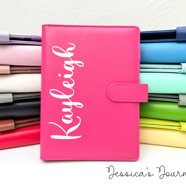 Personalized Journal | 6 Ring Binder | A5 Journal | Journal Only, No Pages | Jessica's Journal