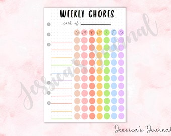 Weekly Chores | Jessica's Journal Spread