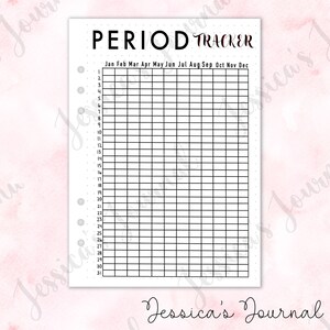 Period Tracker | Jessica's Journal Spread