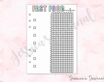 Fast Food Tracker | Jessica's Journal Spread