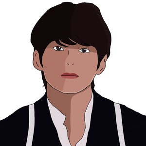 BTS Taehyung Digital Download Vector, JPG, PNG
