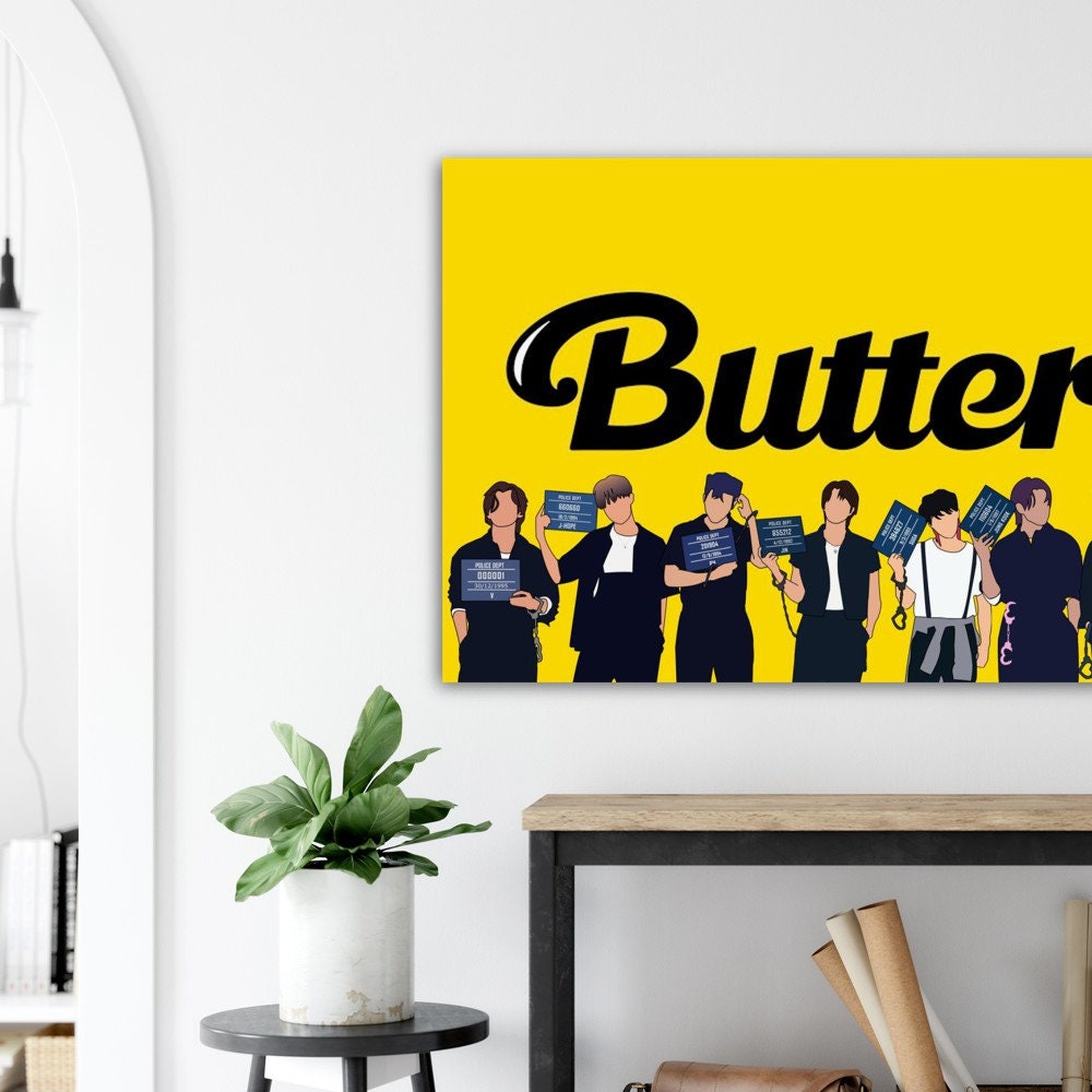 BTS Butter Vector Poster Handcuff/jail Version Etsy