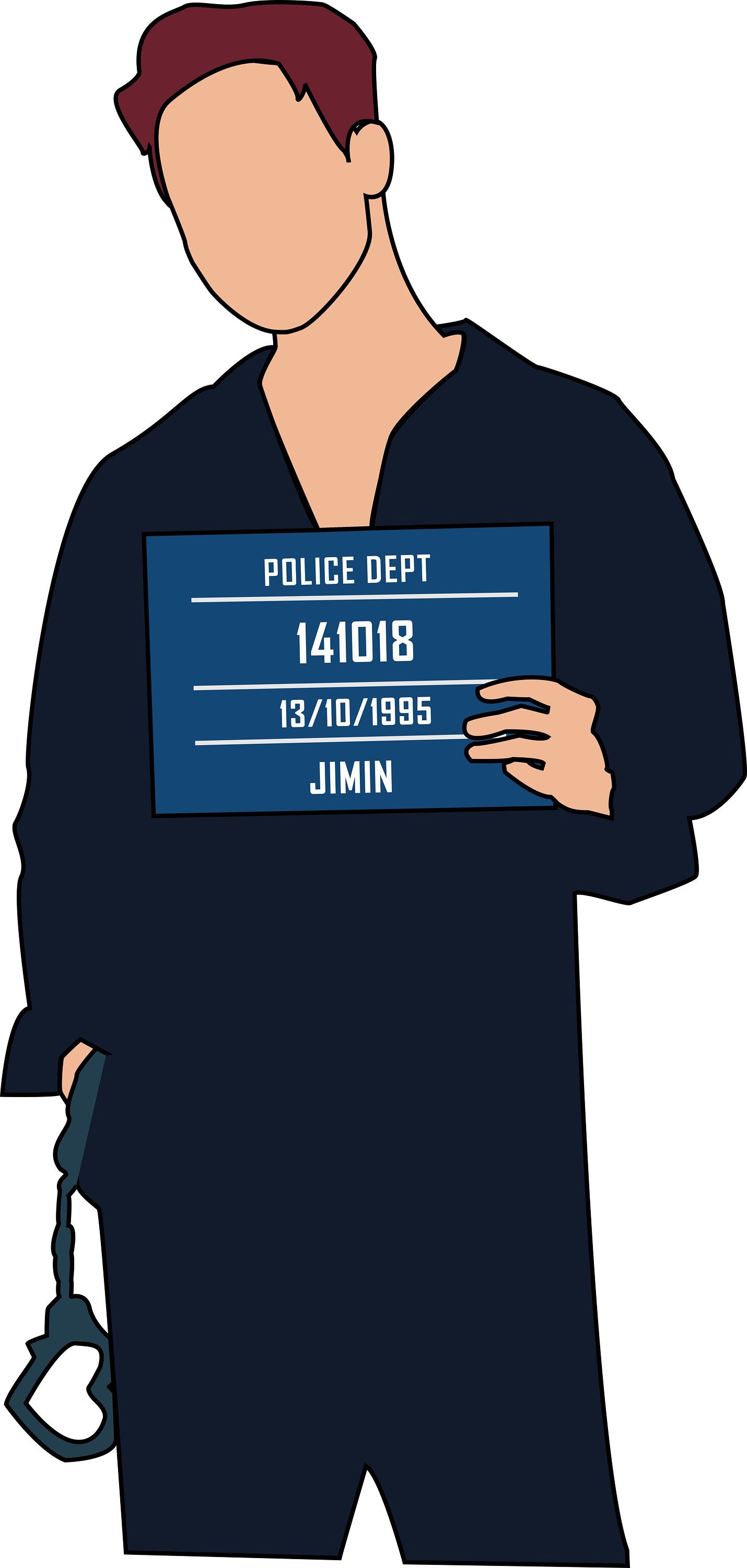 BTS Set Butter Criminal Handcuff Clipart Drawing Vector JPG Etsy