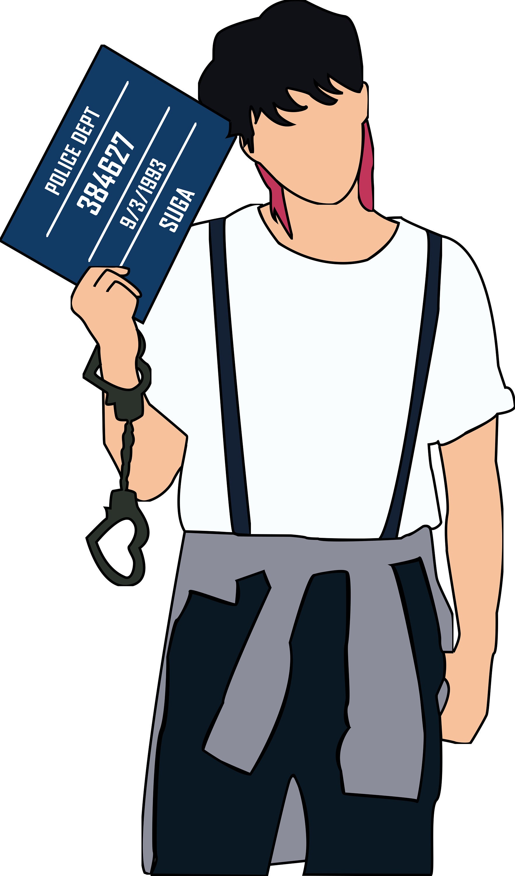 BTS Set Butter Criminal Handcuff Clipart Drawing Vector JPG Etsy