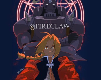 thumbnail image 2 of Fullmetal Alchemist Edward Elric HD Canvas Print – Wall Poster Scroll – Room Decor 2 of 6