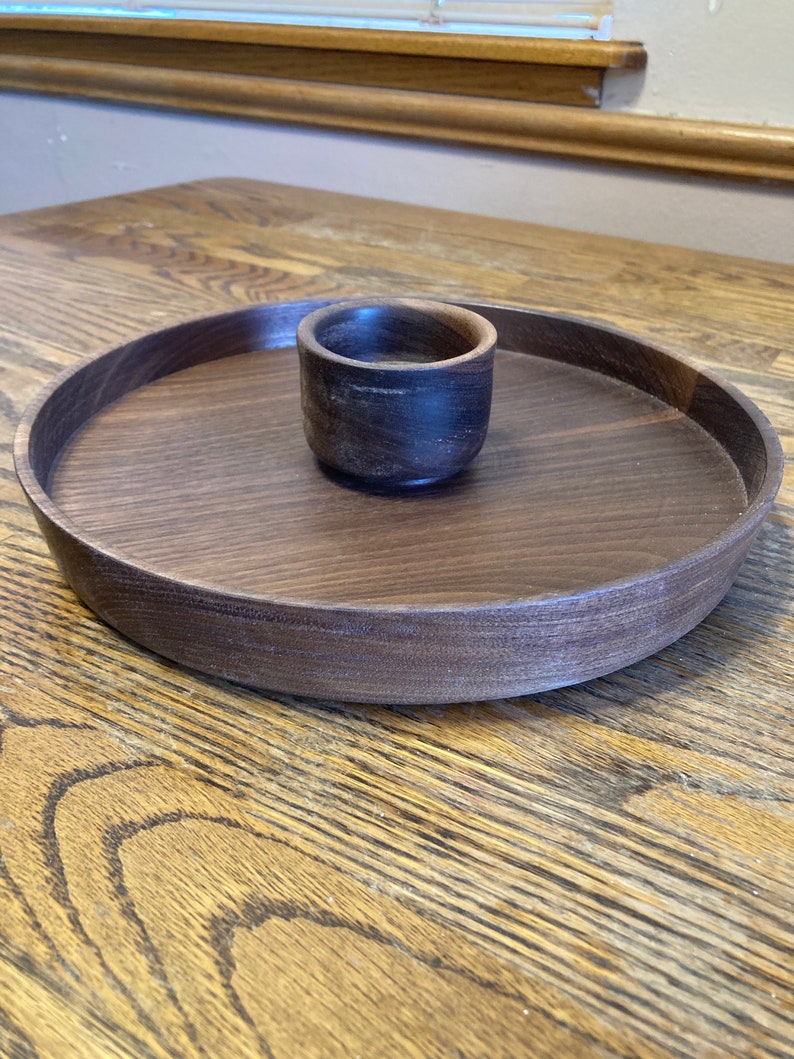 Walnut Wood Chip and Dip Platter Etsy UK