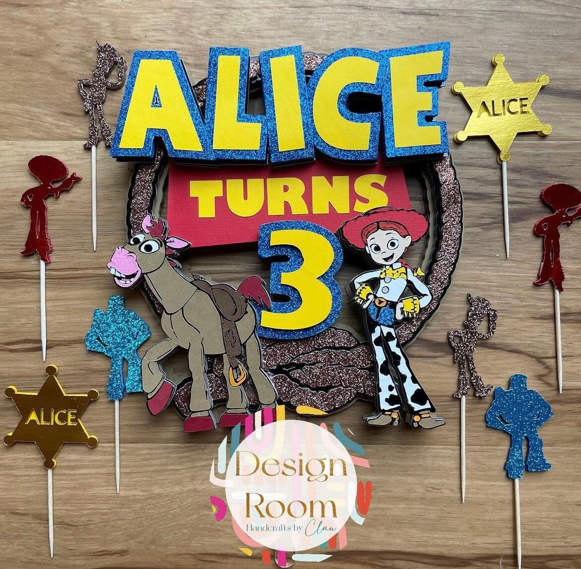 Jessie Toy Story Cake Topper Toy Story Decor Toy Story Etsy