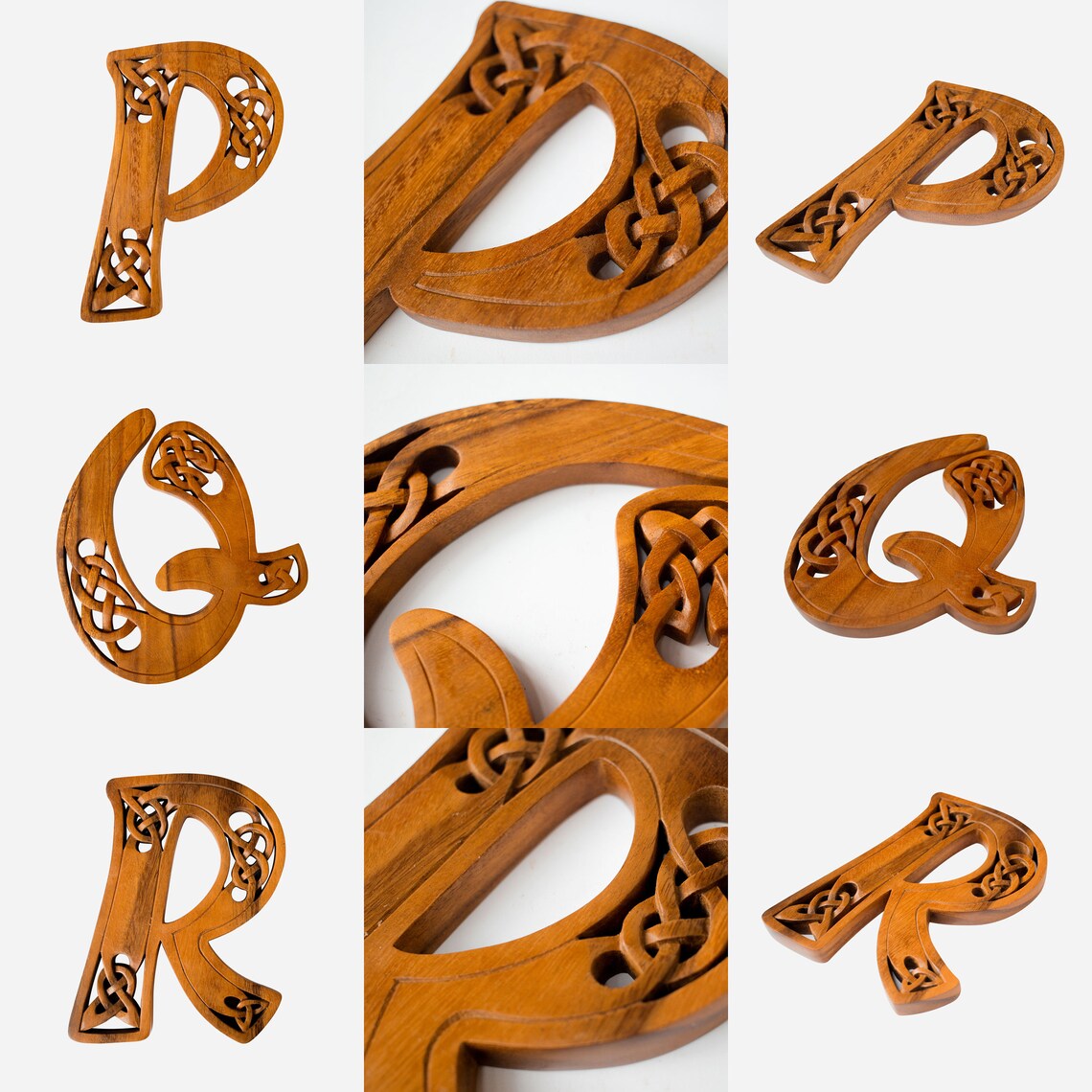 Wooden Alphabet. Wooden Letters. Wood Carved Alphabet. Wood Etsy