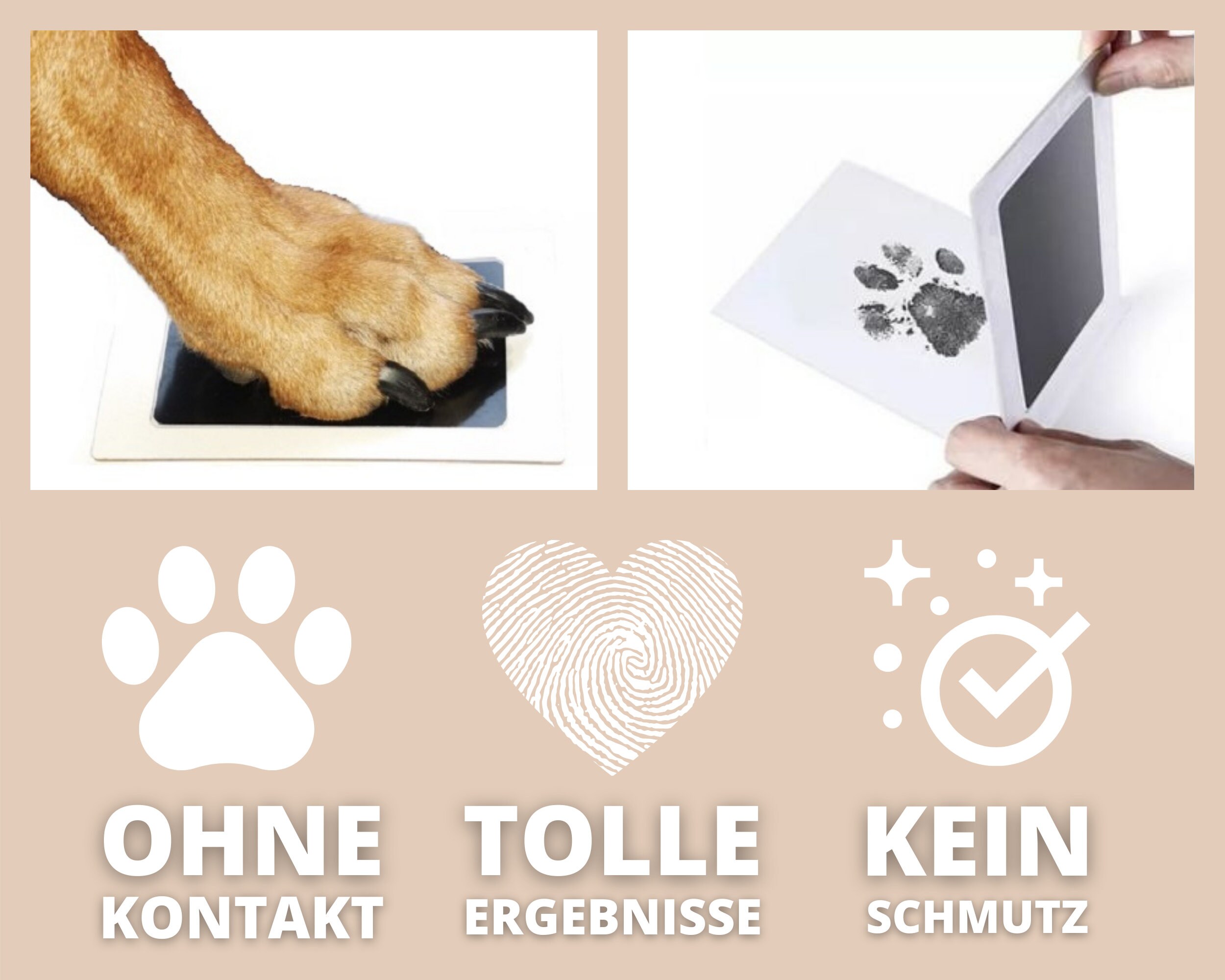 Original Pfoten Abdruck Set SYNONYM HUNDEPFOTE Etsy