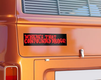 Naklejka na zderzak Led Zeppelin The Crunge, naklejka z zespołem rockowym (11,5" x 3")