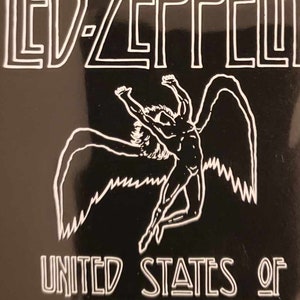 Aimant noir Led Zeppelin États-Unis d&#39;Amérique 1977 Chant du cygne