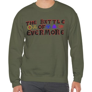 Mens Medieval Look Led Zeppelin Battle of Evermore Long Sleeve Tee Shirt, Rock Unisex Pagan Sweatshirt, Crewneck Winter Shirt
