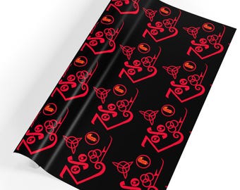 Pagan Symbols Led Zeppelin Wrapping Paper – Holiday Wrap