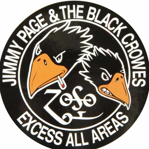 Jimmy Page Black Crowes, All Excess Zoso Sticker