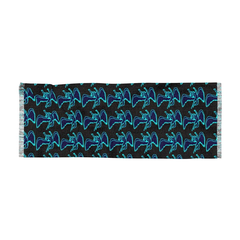 Led Zeppelin Scarf Led Zeppelin Swan Song Scarf | Icarus Print Polyester Wrap, Music ...