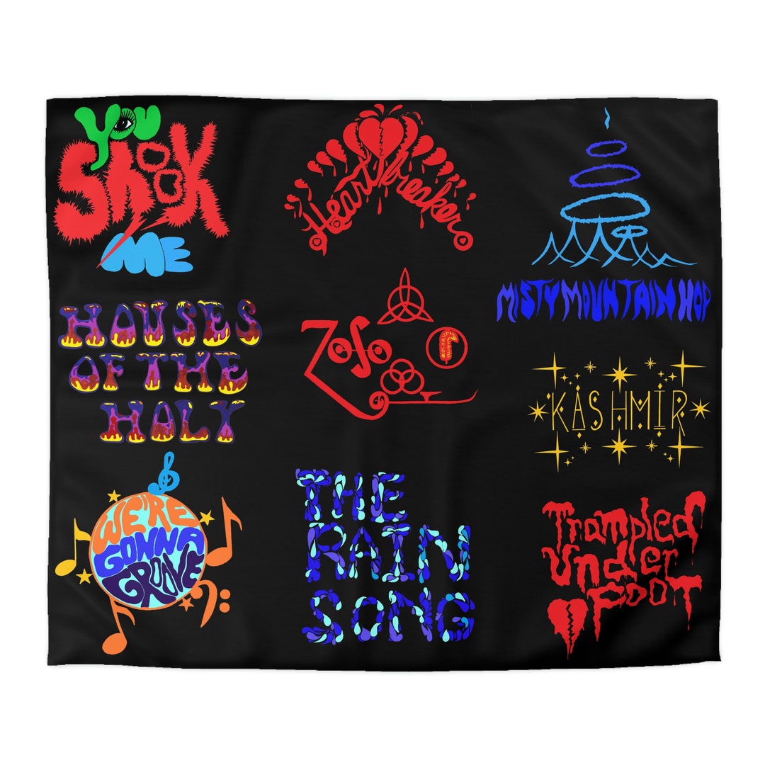 Led Zeppelin Microfiber Duvet Cover, Rock Band Blanket, Led Zeppelin