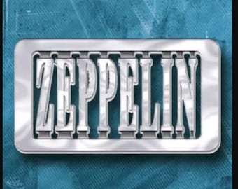 Boucle de ceinture vintage argent chromé Led Zeppelin, décoration Led Zeppelin, boucle Led Zeppelin, cadeaux pour garçons, cadeaux, cadeaux pour mari