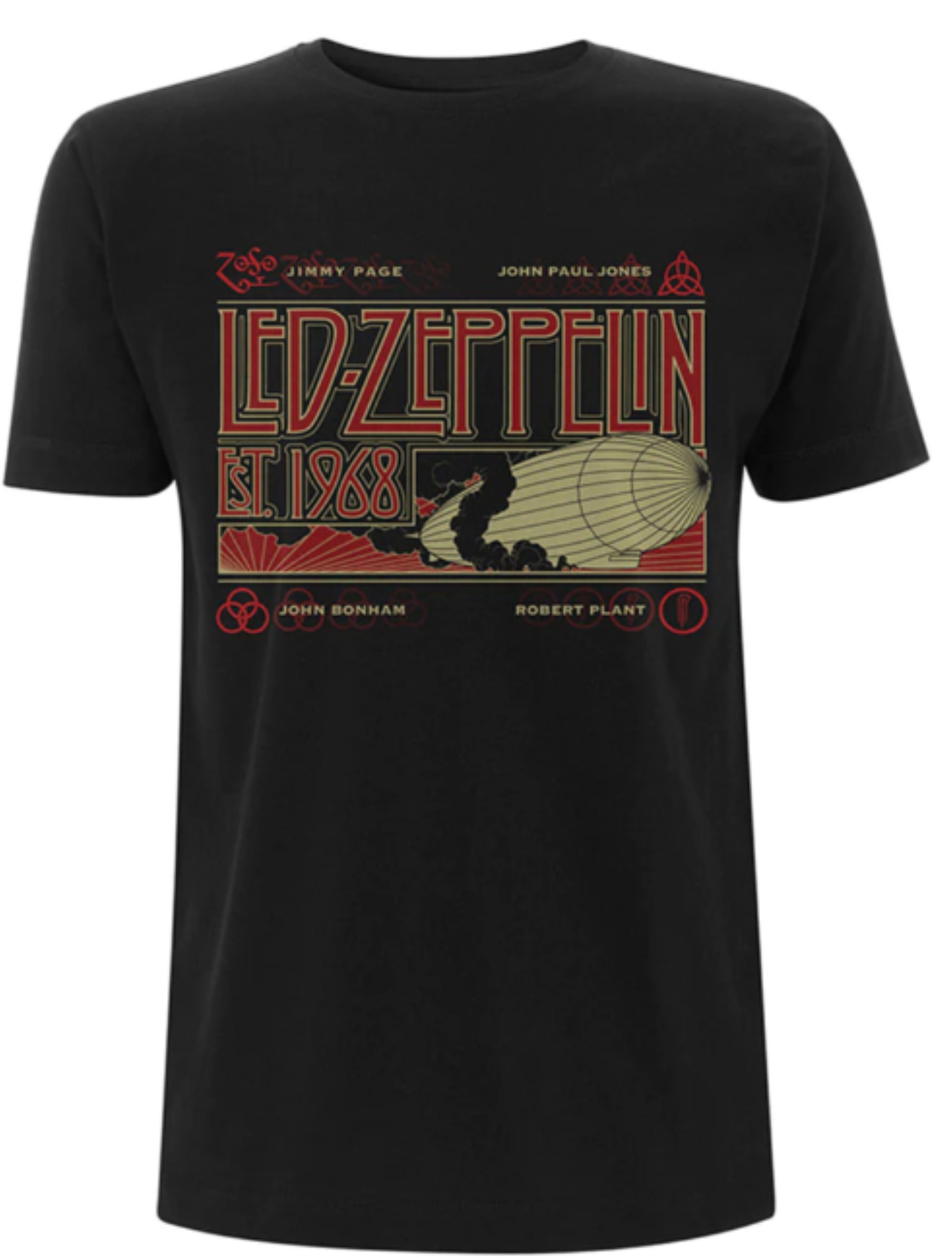 Men's Led Zeppelin Est. 1968 Blimp & Smoke Tshirt Unisex Etsy