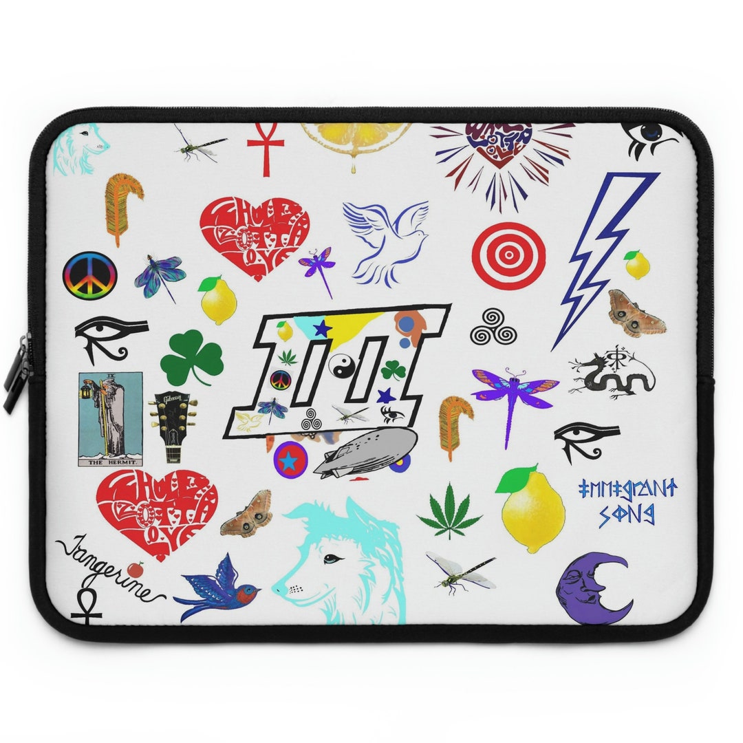Led Zeppelin III Album Cover Tribute Art Laptop Sleeve Rock Etsy