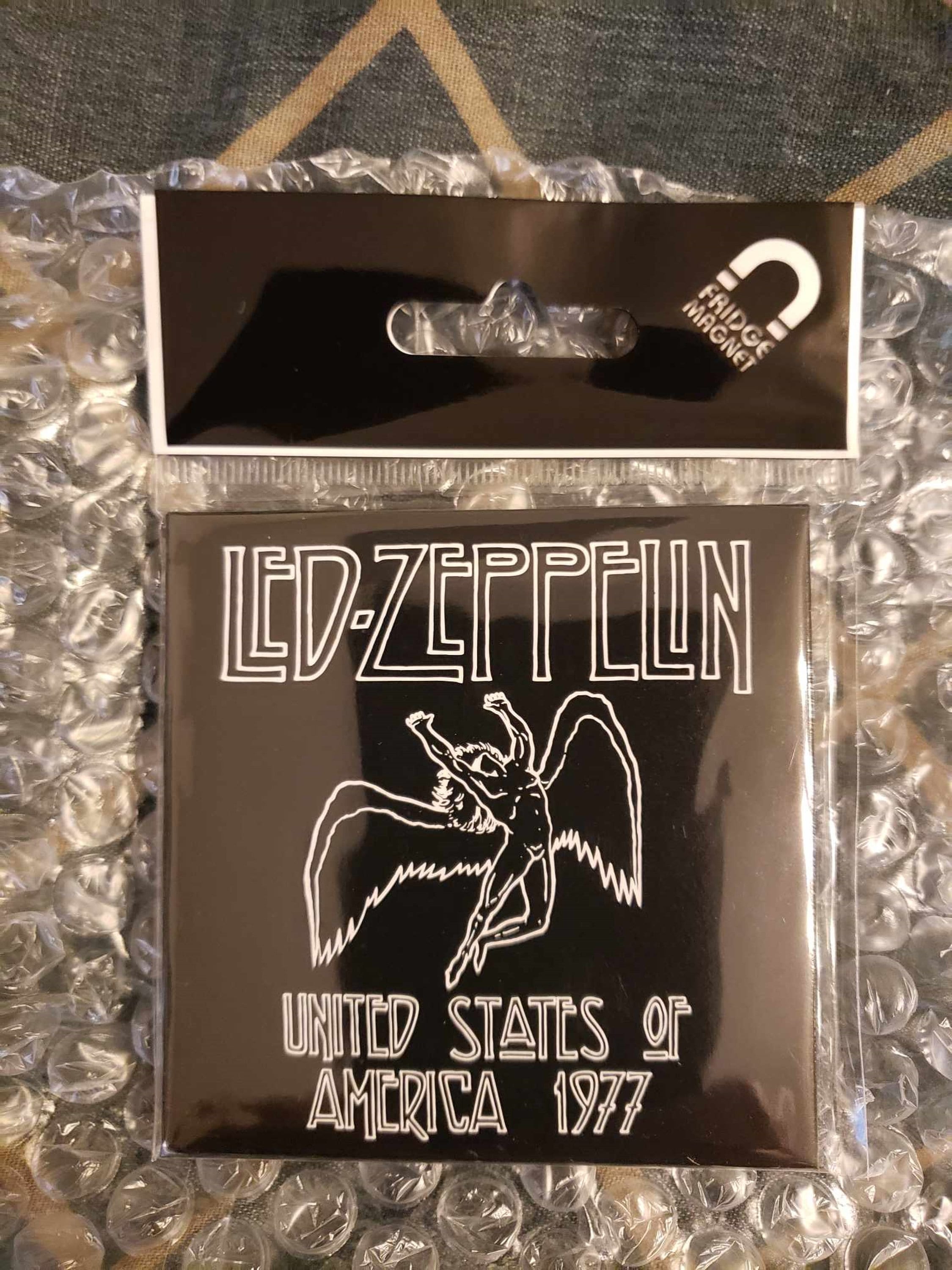 Led Zeppelin United States of America 1977 Swan Song Black Magnet