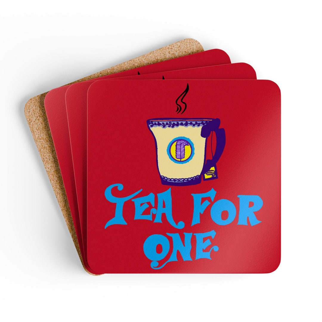 Led Zeppelin Tea Led Zeppelin Tea for One Coaster Set, Unique Corkwood Beermats for ...