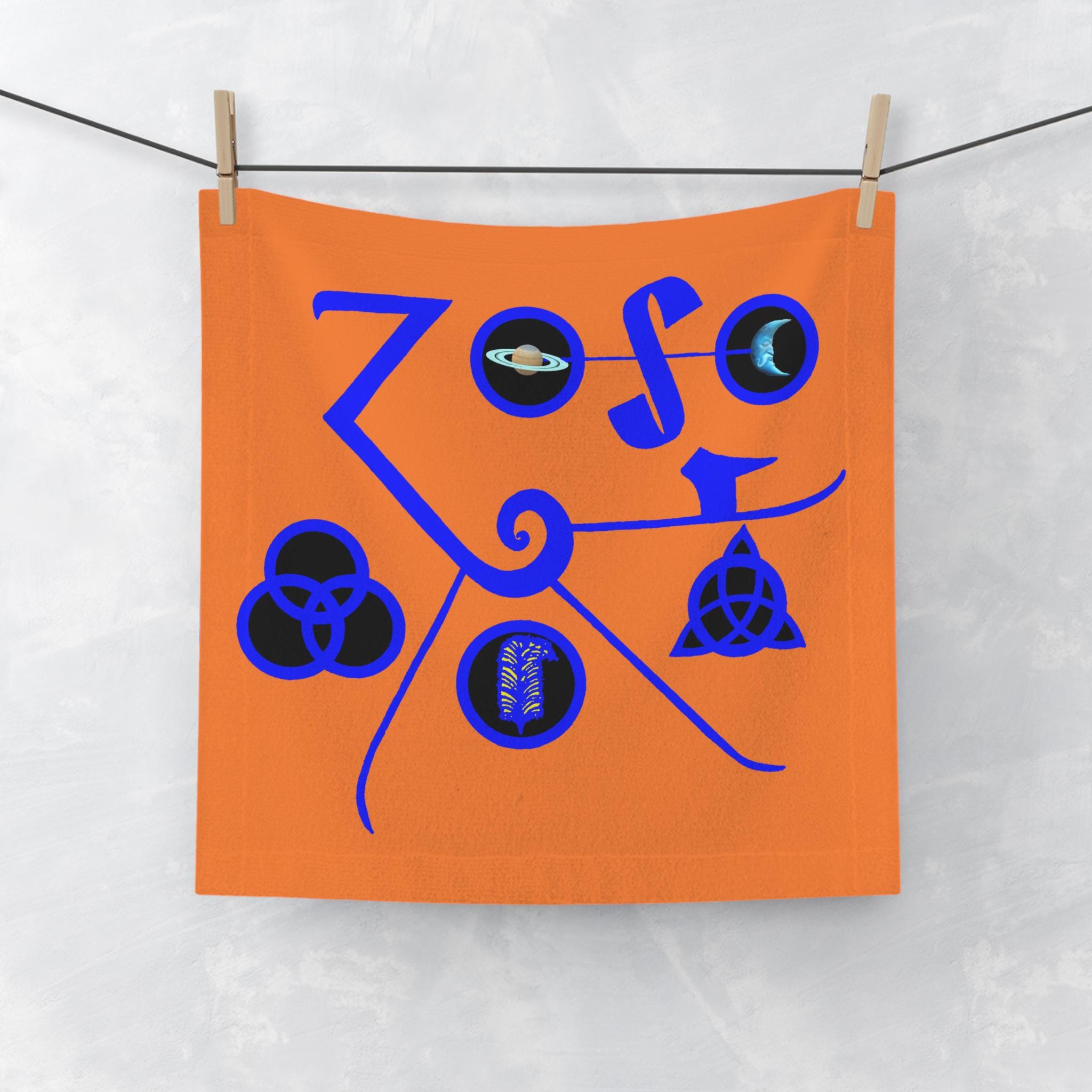 ミュージシャン ELLEGARDEN Logo Face Towel Face Towel, Led Zeppelin Pagan Symbols Cloth, Classic Rock Band