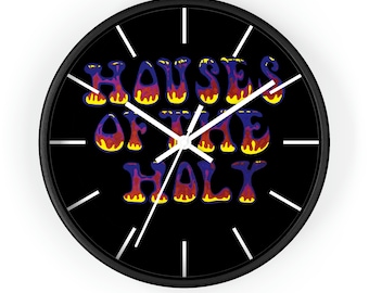 Houses of the Holy Wall Clock, Led Zeppelin Wall Timepiece, Rock Band Music Wall Decor  10x10x2 inches