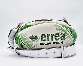 Rugby-Inspired Shoulder Bag | Handcrafted with Synthetic Material & Leather | Limited Edition Fashion Statement - BallToBag Rugby