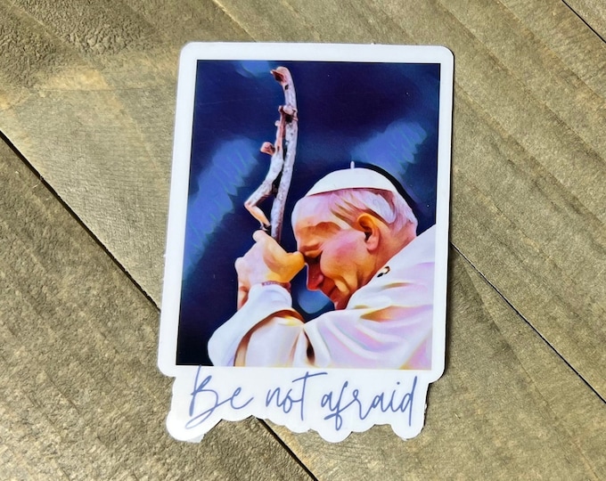 Saint Pope John Paul II Sticker I Catholic Sticker I Pope JP2 Sticker I Catholic Stickers