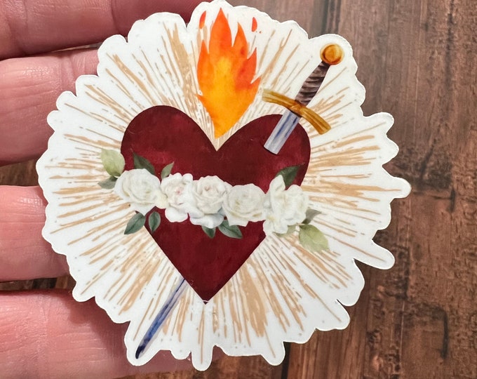 Immaculate Heart of Mary Sticker I Catholic Sticker I Immaculate Heart Sticker I Catholic Stickers