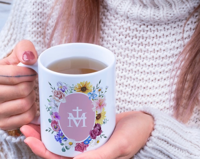Marian cross coffee mug