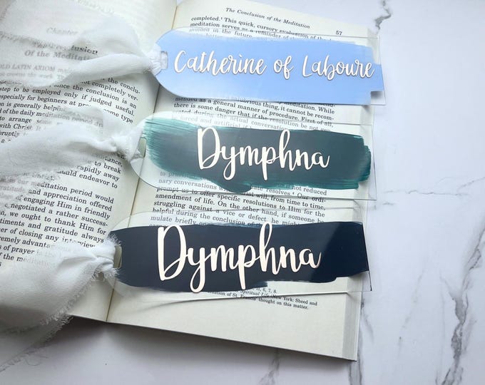 Saint Acrylic Hand Painted Bookmark I Acrylic Saint Bookmark I Saint Devotion Bookmark I Hand painted Bookmark