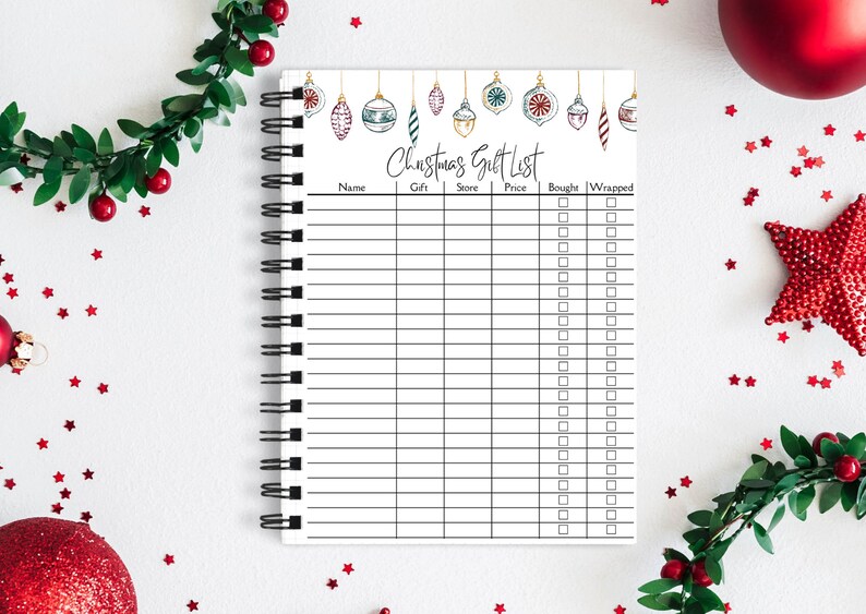 Gift List Christmas 2022 2022 Ultimate Christmas Gift List Printable Christmas Gift | Etsy