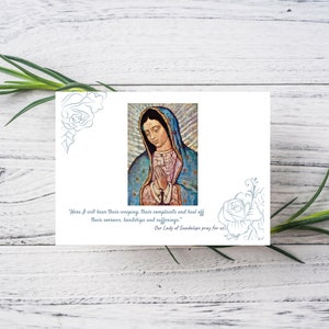 Notitiekaarten van Onze Lieve Vrouw van Guadalupe, blanco kaarten van Onze Lieve Vrouw, katholiek briefpapier, St Notitiekaarten, notitiekaartenset, katholieke kaarten, geloofsnotities