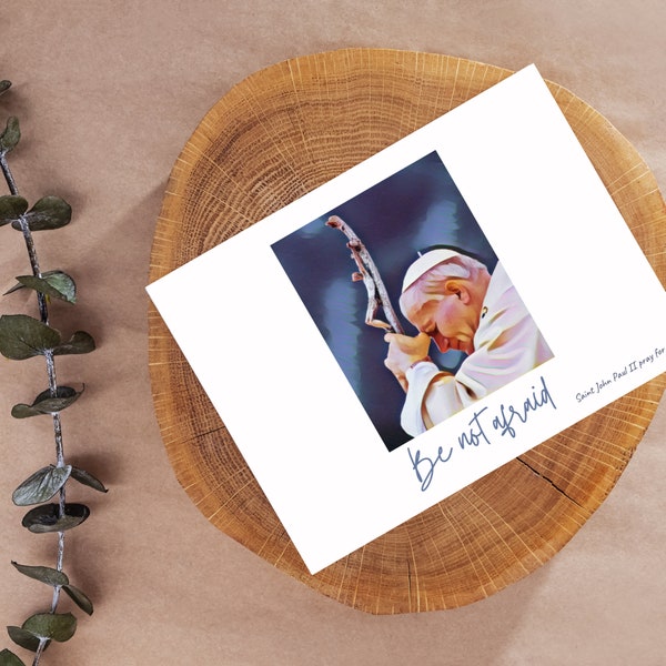 St John Paul II Note Cards, John Paul II Blank Cards, Catholic Notecard, St Notecards, Notecard Set, Faith Note Cards, Catholic Cards