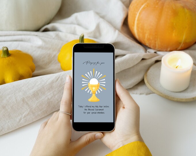 Digital Adoration Card | Text Adoration Card | Adoration Card | Digital | Adoration