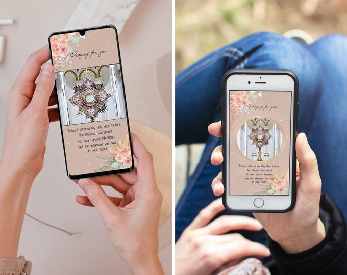 Digital Adoration Card | Text Adoration Card | Adoration Card | Digital | Adoration