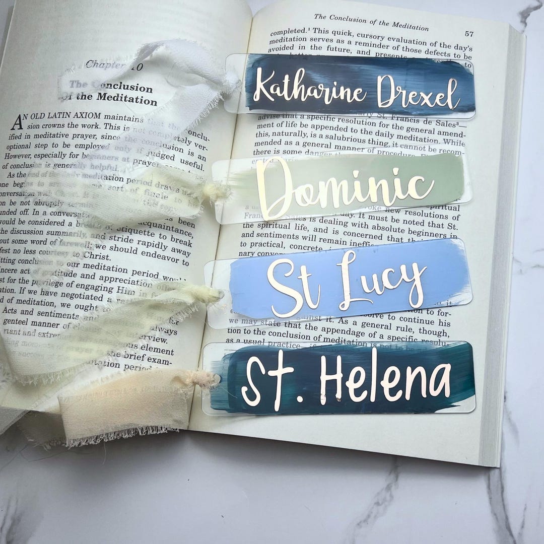 Saint Acrylic Hand Painted Bookmark I Acrylic Saint Bookmark I Saint ...